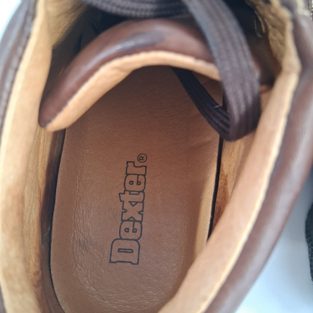 Dexter Women's Brown Leather Lace Up Ankle Boots Chukka Casual Comfort Size 6.5M - Picture 9 of 9